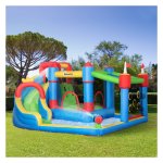 Waterspeelpark - AquaFun - Glijbaan en Trampoline - Blauw