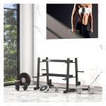 Halterrek - StrongFit - Belastbaar tot 200 kg – Staal - Zwart
