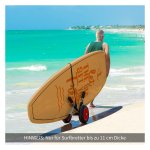 Surfkar - Opvouwbaar Surfwagentje - Met PU-banden en Aluminium Frame - Zilver