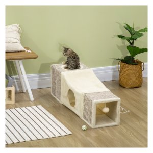 Kattentunnel - Speelse kattenhol - Sisal - Bruin/Beige