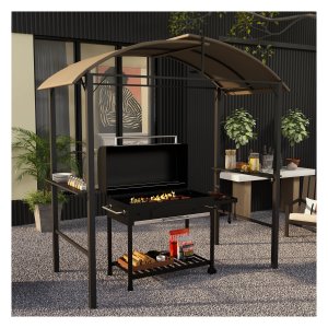 Barbecuepaviljoen - Grilltopper - Polyester dak - Khaki