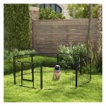 Welpenomheining - Sterk en veilig - Lichtgewicht - Grijs