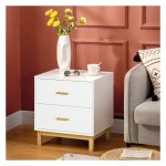 Nachtkastje - Deens design - 2 lades - wit