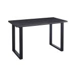 Bartafel 'Alexander' 160 cm Decor Donkerbruin - H 93 cm, Poten metaal 8x4 cm, blad , decor, ABS boord, - Top 36 mm