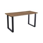 Bartafel 'Alexander' 180 cm Decor Oude Eik - H 93 cm, Poten metaal 8x4 cm, blad , decor, ABS boord, - Top 36 mm