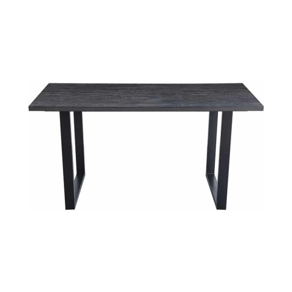 Bartafel 'Alexander' 180 cm Decor Donkerbruin - H 93 cm, Poten metaal 8x4 cm, blad , decor, ABS boord, - Top 36 mm