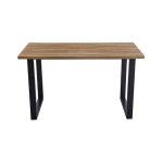 Bartafel 'Alexander' 160 cm Decor Oude Eik - H 93 cm, Poten metaal 8x4 cm, blad , decor, ABS boord, - Top 36 mm