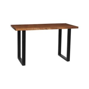 Bartafel 'Nicola' 160 cm Mangolia - H 93cm, Structuur metaal, blad exotisch hout mangolia, - Top 45 mm