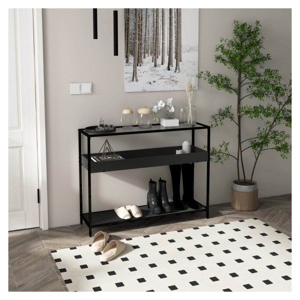 Plankentafel - UrbanPlank - Industrieel - Stijlvol - Zwart