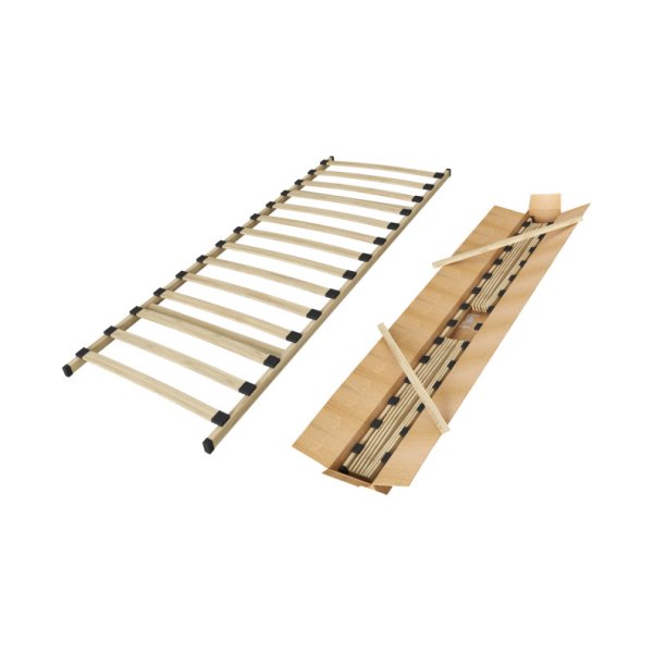 Lattenbodem 'Alpha' 70x190 - KIT, 14 latten, hoogte kader: 4.5 cm, totale H: 6 cm