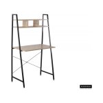 Decoratief rek 'Rosie', Structuur zwart metaal, leggers , decor sonoma