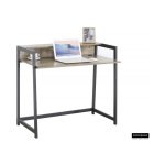 Bureautafel 'Nolan', Structuur zwart metaal, hout , decor sonoma