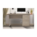 Bureautafel 'Mateo' 3 lades Sonoma, Structuur , decor Sonom