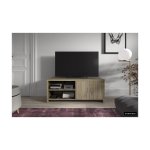 Tv-meubel 'Dixon' 2 deuren Decor sonoma,  en spaanderplaat