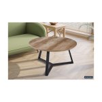 Salontafel 'Paso 1' Decor Oude Eik, Structuur zandgevoel frame, blad , decor