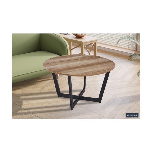 Salontafel 'Paso 3' Decor Oude Eik, Structuur zandgevoel frame, blad , decor
