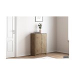 Schoenenkast 'Lilly' 2 deuren Sonoma, Spaanderplaat en decor
