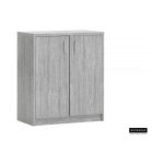 Commode 'Spacio' 2 deuren Grijze eik, , Spaanderplaat, ABS boorden en decor