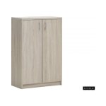 Commode 'Spacio' 2 deuren Sonoma, , Spaanderplaat, ABS boorden en decor