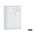 Commode 'Spacio' 2 deuren 2 laden Wit, , Spaanderplaat, ABS boorden en decor