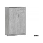 Commode 'Spacio' 2 deuren 2 laden Grijze eik, , Spaanderplaat, ABS boorden en decor