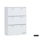 Schoenenkast 'Spacio' 3 laden Wit, , Spaanderplaat, ABS boorden en decor