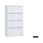 Schoenenkast 'Spacio' 4 laden Wit, , Spaanderplaat, ABS boorden en decor