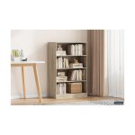 Boekenkast 'Space' 3 legplanken Sonoma, , Spaanderplaat, ABS boorden en decor