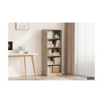 Boekenkast 'Space' 4 legplanken Sonoma, , Spaanderplaat, ABS boorden en decor