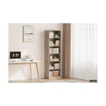 Boekenkast 'Space' 5 legplanken Sonoma, , Spaanderplaat, ABS boorden en decor,