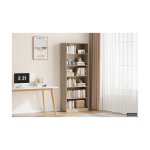 Boekenkast 'Space' 5 legplanken Sonoma, , Spaanderplaat, ABS boorden en decor