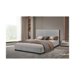 Bed 'Roma' 160x200 met lattenbodem Beige, Structuur , spaanderplaat en bekleding stof