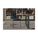 Eetkamerstoel 'Brigitte' Fluweel Groen, Poten metaal en bekleding velours