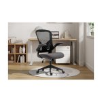 Gamingstoel, Bureautafelstoel, 'Marcos' Mesh Zwart/Grijs, Poten metaal en plastiek, bekleding 100% polyester