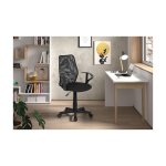 Gamingstoel, Bureautafelstoel, 'Job' Mesh Zwart, Poten metaal en plastiek ,bekleding 100% polyester,