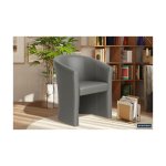 Kuipstoel 'Charlie' PU Taupe, Structuur spaanderplaat en bekleding PU
