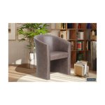 Kuipstoel 'Charlie' Vintage PU Donkerbruin, Structuur spaanderplaat en bekleding PU