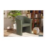 Kuipstoel 'Charlie' Vintage PU Groen, Structuur spaanderplaat en bekleding PU