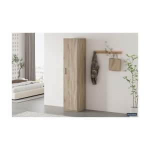 Opbergkast 'Mike' 40 cm 1 deur Sonoma - WR01, Spaanderplaat en decor