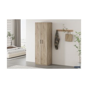 Opbergkast 'Mike' 60 cm 2 deuren Sonoma - WR02, Spaanderplaat en decor