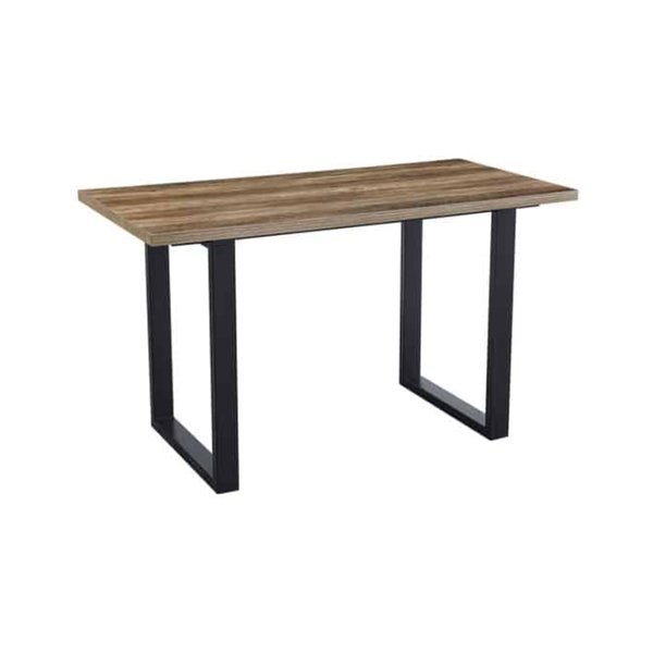 Bartafel 'Alexander' 160 cm Decor Mango - H 93 cm, Poten metaal 8x4 cm, blad , decor, ABS boord, - Top 36 mm
