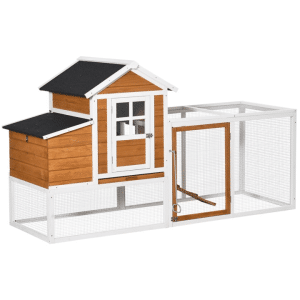 Ruim Kippenhok met Nestplaats en Afgesloten Ren - Comfortabel en Veilig Buitenverblijf voor Kippen