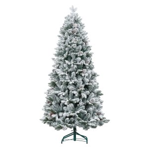 Kerstboom - Inklapbaar - Kunstkerstboom met kunstsneeuw - Groen