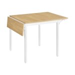Eettafel Inklapbaar - Ruimtebesparend Klaptafel, Stabiel en Stijlvol - 120x78 cm Natuurlijke eikenkleur