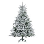 Kerstboom - LuxeLiving - Sneeuweffect - Metalen standaard - Groen