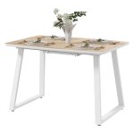 Eikenhouten - Uittrekbare tafel - Elegante uitstraling - Bruin