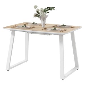 Eikenhouten - Uittrekbare tafel - Elegante uitstraling - Bruin