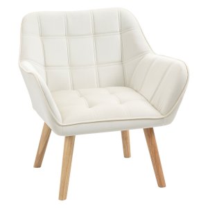 Relaxstoel – LuxComfort - Fluweelzachte look – Verhoogde poten - Crème