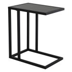 Bijzettafel - Luxe Life Design - Marmerachtig design - Zwart