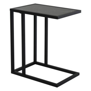 Bijzettafel - Luxe Life Design - Marmerachtig design - Zwart